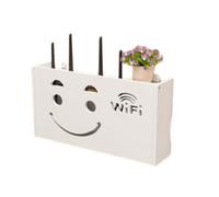 1 caja de almacenamiento para enrutador, organizador de almacenamiento versátil para enrutador inalámbrico,estante inalámbrico para sala de estar,caja de almacenamiento WiFi montada en la pared, decor