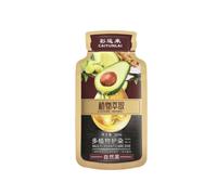 1 caja de champú natural de aguacate con burbujas para el cabello, no irritante, reparación completa, para mujeres, gris, D2K7, cobertura de cabello blanco, para hombres