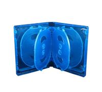 1 caja de joyería de 10 DVD, caja de joyería transparente, caja de almacenamiento de caja de almacenamiento transparente DVD acrílico DVD viaje