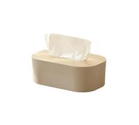 1 Caja de pañuelos de Estilo Sencillo con Tapa de Madera for el hogar, la Sala de Estar, el Escritorio, la servilleta y el baño.(Coffee)