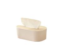 1 Caja de pañuelos de Estilo Sencillo con Tapa de Madera for el hogar, la Sala de Estar, el Escritorio, la servilleta y el baño.(White)