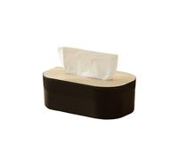 1 Caja de pañuelos de Estilo Sencillo con Tapa de Madera for el hogar, la Sala de Estar, el Escritorio, la servilleta y el baño.(Black)