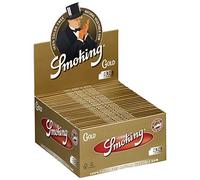 1 caja de papel Smoking Gold King Size 50 x 33 papeles largos originales