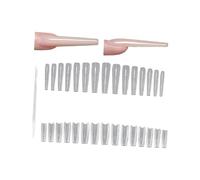 1 caja de puntas de extensión ovaladas de manicura sin esfuerzo, no se necesitan herramientas, alargamiento instantáneo para estilos de uñas de mamá