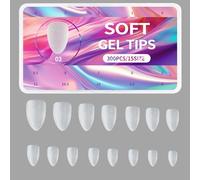 1 Caja De Puntas Uñas Postizas Mate Profesionales Que Crean Hermosas Formas Suaves Y Saludables Sin Esfuerzo