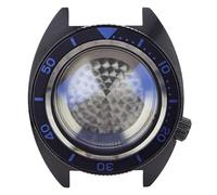 1 Caja de Reloj for Hombre de 41 mm, Repuesto de Cristal for Movimientos NH35, NH36, NH34 y NH38, Esfera de 28,5 mm.(Pure Black Chapter 9)