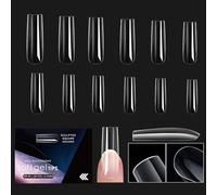 1 caja de uñas artificiales consejos de gel suave uñas artificiales claras cubiertas completas para uñas para mujeres niñas