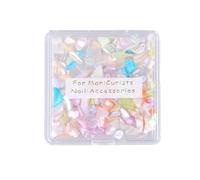 1 caja de uñas con formas mixtas 3D, accesorios de joyería únicos, decoración, manualidades, fiestas, uso diario, boda