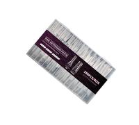 1 caja de uñas ovaladas tipo sándwich, puntas de extensión artísticas para un ajuste natural, cómodo, materiales ABS, kit de uñas de larga duración