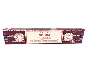 1 caja de varillas de incienso Satya, natural, de opio, 15 g