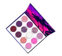 1 Caja Paleta de Sombras de Ojos Brillante Mate y Metalizada