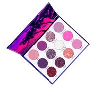 1 Caja Paleta de Sombras de Ojos Brillante y Mate de Plástico | Colores Naturales, Fácil de Aplicar, sin Polvo Volador, Segura Piel, Maquillaje Diario y Acabado Intenso
