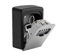 1 caja para llaves, caja fuerte para llaves montada en la pared, caja de llaves para exteriores, con caja fuerte para guardar llaves, caja impermeable con cerradura para casa, garaje