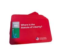 1 caja US Civics 100 tarjetas de prueba de preguntas herramienta de aprendizaje de historia y política