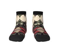 1 calcetines negros para adultos, unisex, suaves y acogedores, para deportes y uso casual, estampado aterrador de cuentos invisibles y corte bajo, cálidos para invierno, 2 Negro-1, Altoa única