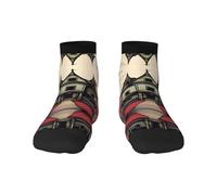 1 calcetines negros para adultos, unisex, suaves y acogedores, para deportes y uso casual, estampado aterrador de cuentos invisibles y corte bajo, cálidos para invierno, 3 Negro, Altoa única