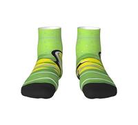 1 calcetines negros para adultos, unisex, suaves y acogedores, para deportes y uso casual, estampado de pato verde que no se ve y corte bajo, cálido para invierno, 1 negro., Altoa única