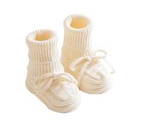 1. Calcetines térmicos para bebé, mezcla de poliéster suave, suela antideslizante para interiores de invierno y suelos de madera dura, calcetines de secado rápido para bebé, White, Talla única