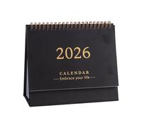 1 calendario de escritorio 2026-12-Month Paper Desk Calendar, Creative Desktop Style Planner, Teacher Calendars & Planners For Schedule Daily Date, Check-in, Holiday, Birthday, School, Study Room