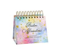 1 calendario inspirador de escritorio, 365 días de afirmaciones positivas y citas de empoderamiento, recordatorios motivacionales diarios, diseño de bobina de papel para el hogar, la escuela y la