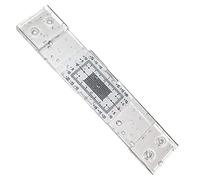 1 calibrador para grietas en un plano, ranura para superficies planas, fisura - transparente protector de pared accesorio para monitoreo y registro de grietas