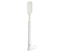1 calzador retráctil, calzador portátil, puede colgar calzador de plástico, calzador de mango extendido, unisex, adecuado para botas, zapatos deportivos (blanco)