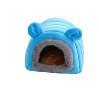 1 cama Guinea Pig - 17 x 17 x 15 cm Warm Cat Bed Cave, Hamster Winter Warm