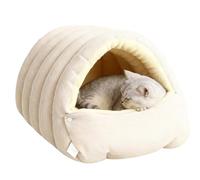 1 Cama para Perro - de Dormir Cerrado para Mascotas, Cama Interior de algodón PP para Gatos, Lugar de escondite de Doble propósito | Tienda de campaña Suave para Gatitos pequeños, medianos y