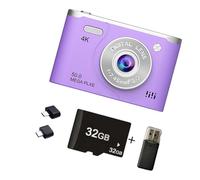 1. Cámara digital 4K 6400W con zoom 8X y batería de larga duración de 800 mAh para cámara digital de exploración al aire libre