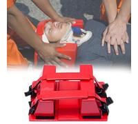 1 camilla portátil con tabla espinal for transporte de pacientes en agua con inmovilizador de cabeza de espuma - Ideal for piscinas(Head Immobilizer+neck Brace)