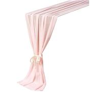 1 camino de mesa de satén de 28.7 x 108 pulgadas de largo para boda y camino de mesa de tela suave para bodas, banquetes, recepciones, decoración de cumpleaños () película de horizonte de eventos