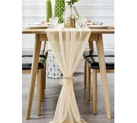 1 camino de mesa dorado claro for boda, rústico, fiesta de bodas, decoración de despedida de soltera, fiesta de cumpleaños, mesa for tartas.(72x300cm)