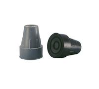 1 cápsula de muleta, goma para muletas, amortiguador de goma, cápsula de goma, negro, 16 mm