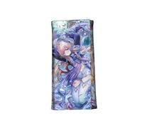 1 cartera larga Genshin Impact Peripheral Tri-Fold a todo color impresa de piel corta de 18 x 9 x 1 cm, Estilo 21, Talla única, Bonito