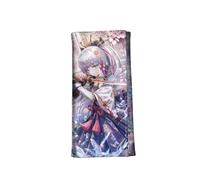 1 cartera larga Genshin Impact Peripheral Tri-Fold a todo color impresa de piel corta de 18 x 9 x 1 cm, Estilo 9, Talla única, Bonito