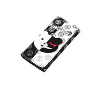 1 cartera larga periférica de oso blanco y negro con tres pliegues, piel impresa a todo color para los fanáticos, Sty 3, One Size, Bonito