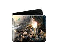 1 cartera periférica Delta Force de piel con estampado de sección corta, Sty 13, One Size, Bonito