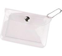 1 cartera transparente para tarjetas, monedero pequeño, llavero para mujer, mini bolsa de cambio, funda para tarjetas de crédito, monederos y carteras, estuches para tarjetas y organizadores de