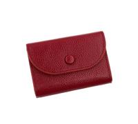 1 Cartera Unisex con Hebilla, Monedero con Cremallera con Clip for Dinero y Tarjetero for Mujeres y Hombres.(Red)
