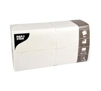 1 cartón Papstar=10 x 500 servilletas, 1-capa 1/8-para el 33 cm x 33 cm blanco 16109