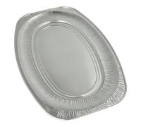 1 cartón Papstar=15 x 3 tablas para servir, Alu oval 55 cm x 36 cm 14892