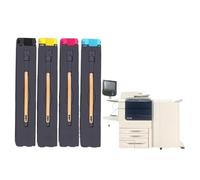 1 Cartucho de tóner Compatible con Impresora Xerox 700, 700i, J75, C75, 550, 560, 7780, 5580, C700, C75, C60, C70, CMYK, 600 g(Yellow)