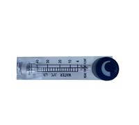 1 caudalímetro de líquido de 1/4" ZG hembra, tipo panel cuadrado, rotámetro LZT-6T, 16-160 ml/min, 80-400 ml/min, 10-100 L/h(2-20LPH)