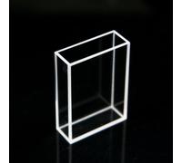 1 celda de cuarzo fluorescente, dispositivo abierto, trayectoria de luz de 10 mm y 50 mm, volumen de 17,5 ml, 4 ventanas transparentes