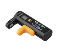 1. Celdas de botón de 5 V - Batería portátil compacta con indicador de puntero, carcasa de plástico, 137 x 75 x 42 mm, probador digital de batería de celda seca para AAA Aa C D N y 9 V