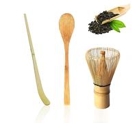 1 cepillo batidor de té Baubon Li, 1 dial de té, 1 cuchara de té de mango largo, agitador de matcha, herramientas tradicionales para el arte del té, accesorios de dial de té