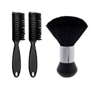 1 cepillo de cerdas suaves, 2 cepillos para el cabello, cepillo para limpiar el cabello roto, cepillo para el cuello con mango, brocha de afeitar, plumero para el cuello de peluquería