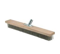 1 cepillo de escoba de alambre de acero inoxidable de 20/30/45 cm, para barrer el suelo, jardín, musgo, limpiador de cocina, herramientas de limpieza del hogar (50 cm)