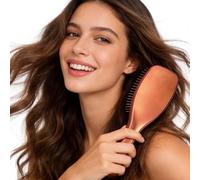 1 cepillo masajeador de cabeza de alta calidad, cepillo masajeador de cabello, champú y cepillo de plástico para desenredar, peines de limpieza del cabello, 21 x 6,5 x 2,9 cm (bronce antiguo)