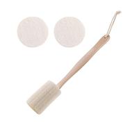 1 Cepillo Para Espalda De Segmento De Lufa, 2 Piezas De Lavado De Cara De Lufa, Estropajo De Espalda De Lufa, Estropajo De Espalda, Accesorios De Baño